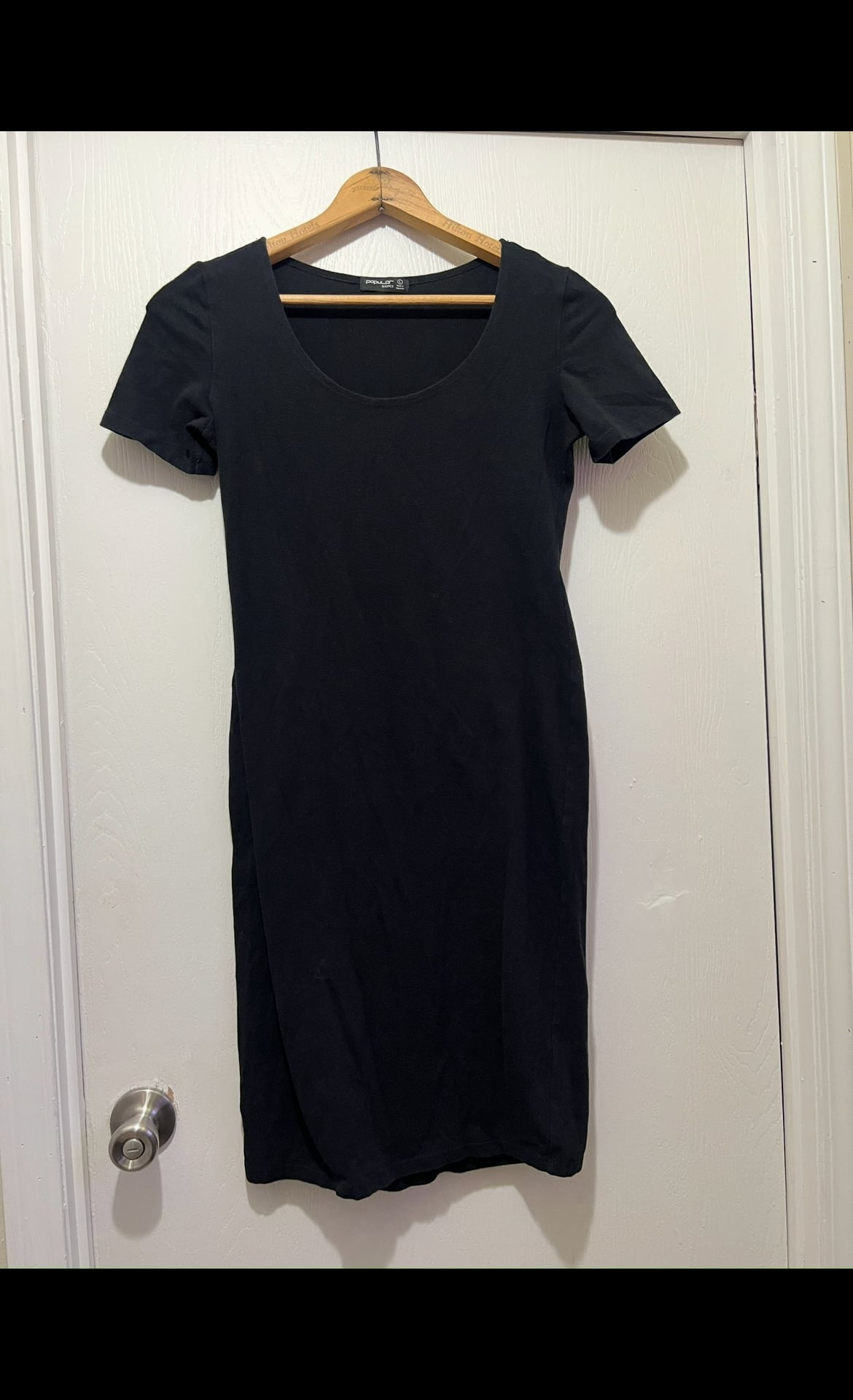 Popular Basics Black BodyCon Dress